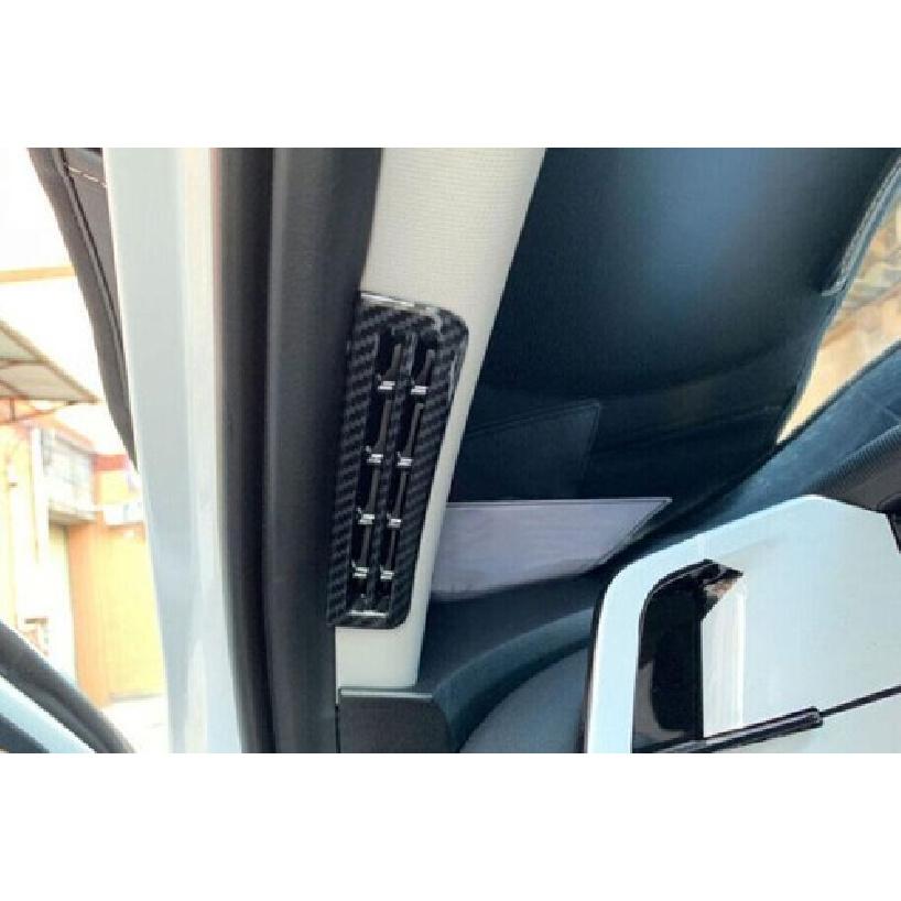 ABS Carbon look A Pillar Air Outlet Vent Cover Trim For Hyundai Elantra 21-23