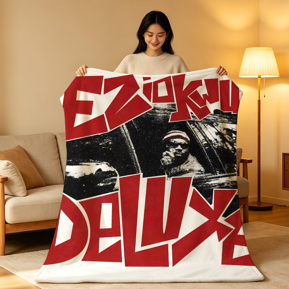 Music E-Eazy-E Throw hot High-Density Short Plush Blanket Soft Skin-Friendly for Sofa Nap Air-Conditioned Room
