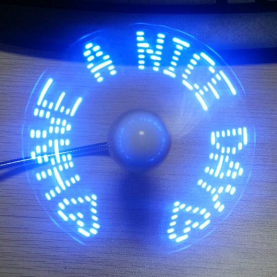 Креативный круглый USB-мини-часы в форме портативного охлаждающего вентилятора со светодиодной подсветкой в ​​подарок