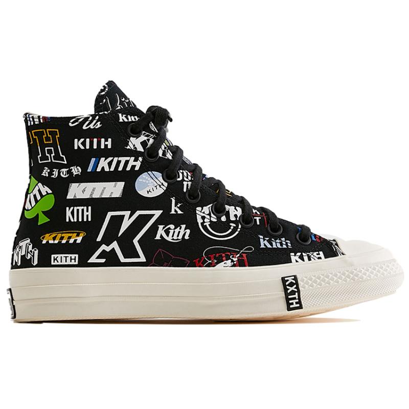 KITH x Converse Chuck Taylor All Star 1970-х Удобные и Универсальные Высокие Эспадрильи Унисекс Черные