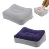 Inflatable Foot Rest Pillow Leakproof PVC Soft Flocking Pillow Home Office Camping
