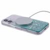 For iPhone 16 Case Compatible with MagSafe Sparkle Epoxy TPU+Acrylic Phone Cover - Green