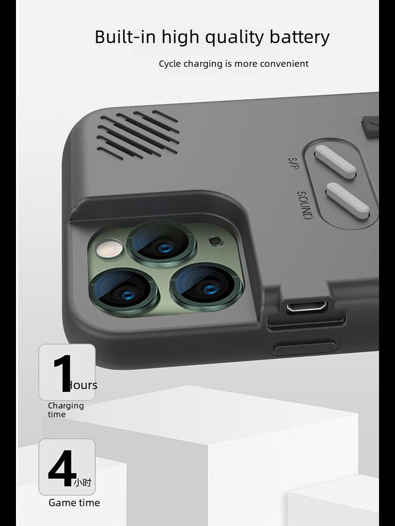 Цветной чехол в виде ретро-игровой консоли для iPhone 13/12 Pro Max/11/XR