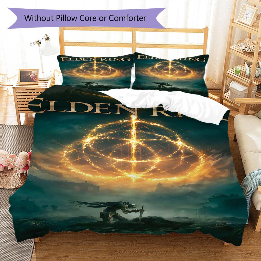Third-person game Pattern Bedding Quilt Set Quilt Cover Pillowcase Home Decoration Birthday Gift (1 * duvet cover + 2 * pillowcase, without core)