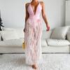 Sexy Women One Piece+ Skirts Swimsuit Backless Swimming Suit Women Swimwear Deep V-neck One Piece Swimsuit Women Beach Skirt