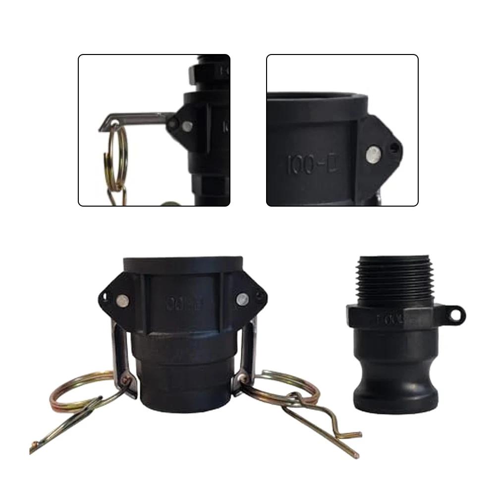 2 Sets Type D And F Polypropylene Cam And Groove Fittings For 1 Inch To 2 Inch Hose Couplings In Pump Tank And Transfer Setups
