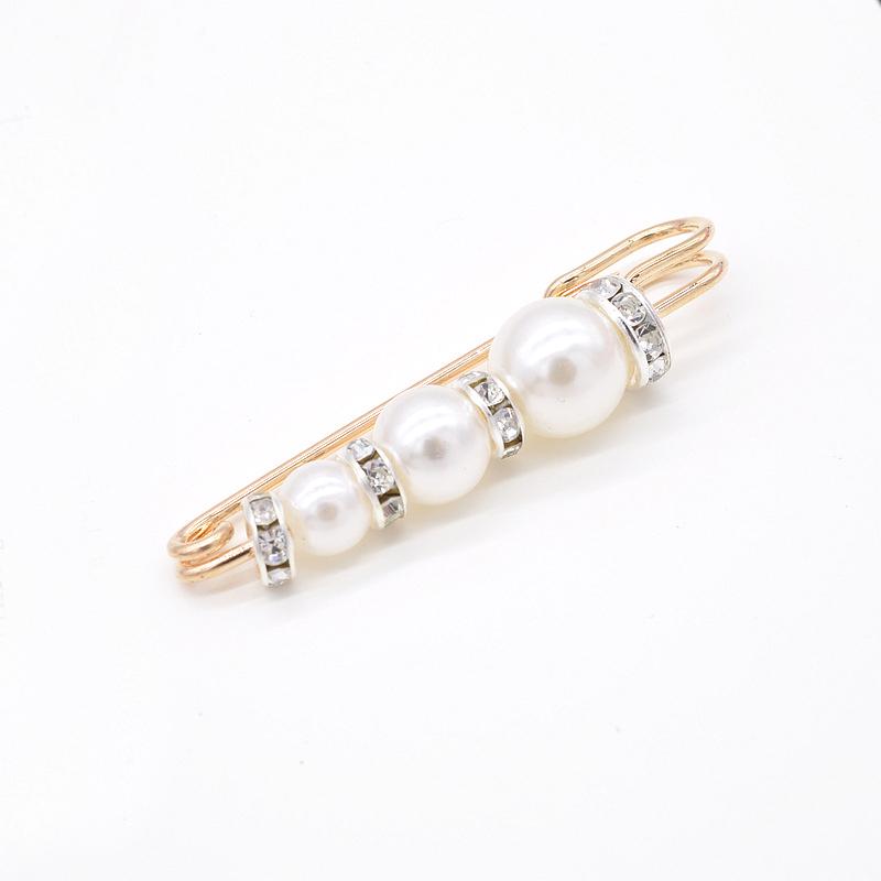 Винтажная булавка / брошка с искусственным жемчугом