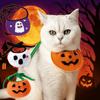 Comfortable To Wear Pumpkin Dog Scarf Adjustable Kitty Saliva Towel Halloween Pet Bib  Cosplay