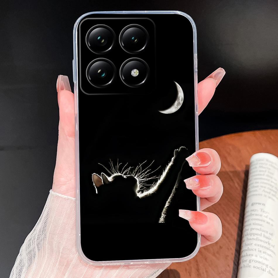 For Xiaomi 15T 14T Pro Phone Case Lovely Fish Patterns Soft TPU Clear Silicone Bumper For Xiaomi 15TPro 14 T Lightweight Funda