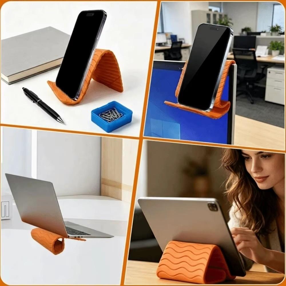 Portable Foldable Silicone Phone Stand Anti-Slip Smartphone Stand New Flexible Phone Stand  Office
