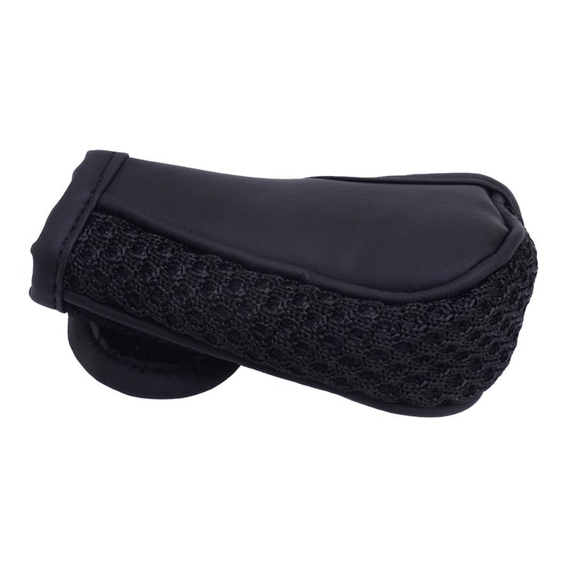 Universal Black Car Gear Shift Knob Cover Ice Silk Shifter Protector Anti Slip Handle Dustproof Sleeve