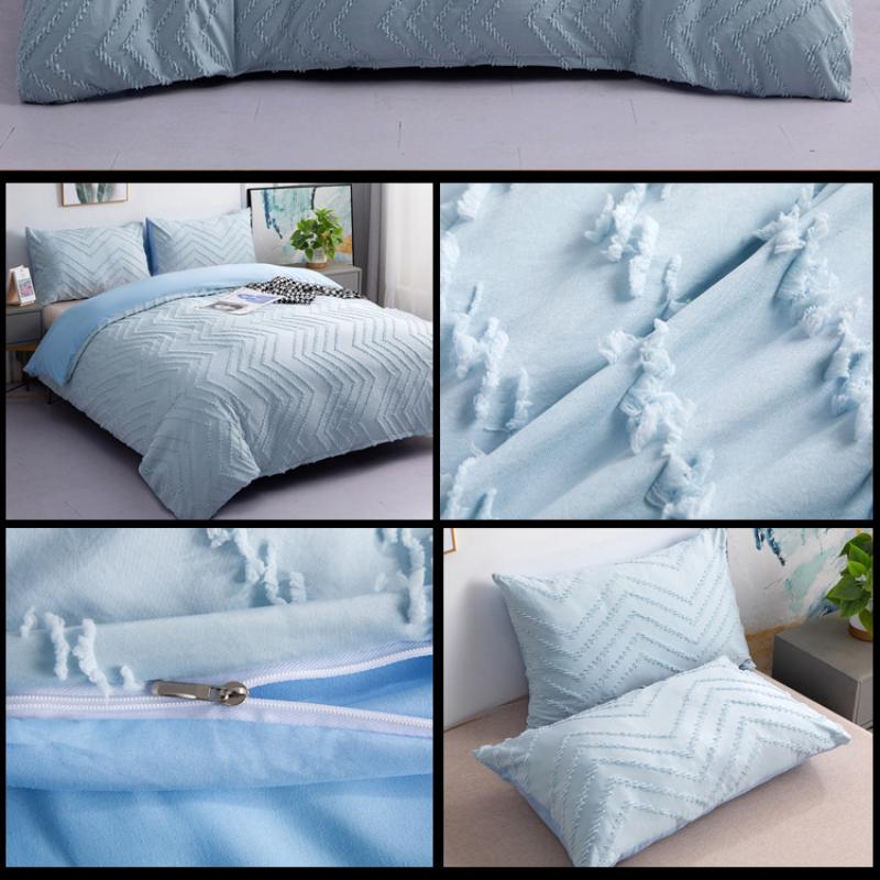 Комплект одеяла - комплект из 3 пододеяльников, удобный, простой стиль, мягкий, дышащий, текстурированный, прочный, на ощупь, постельное белье на все времена года, без простыни