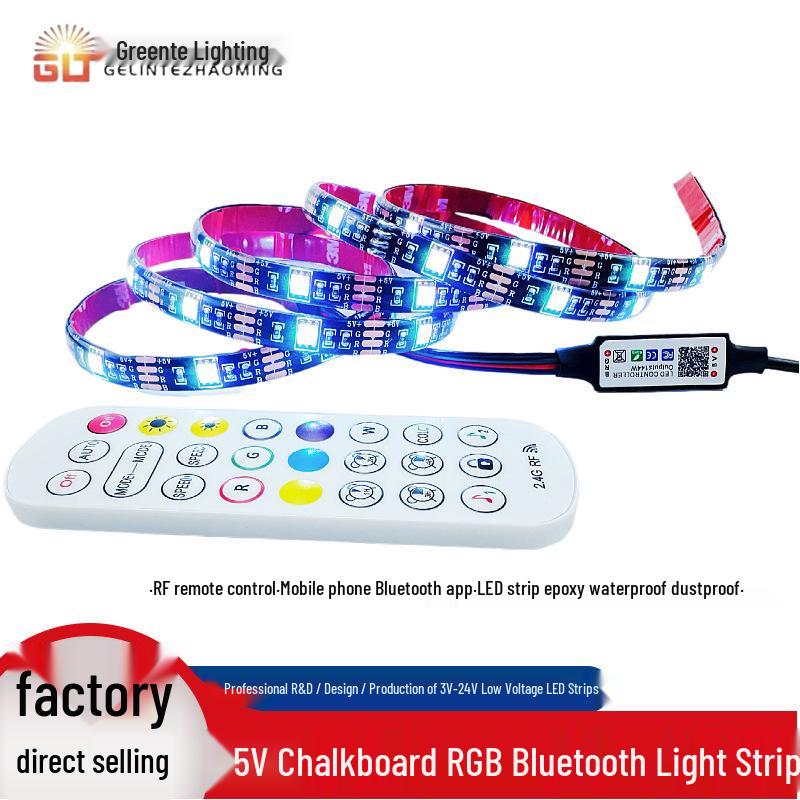 Светодиодная лента 5050 RGB Меловая доска - USB 5V лента для журнального столика, каркаса кровати или фона телевизора