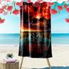 Stranger Supernatural Things Print Beach Towel, Large Soft Quick Dry Towel for Beach Camping Swimming