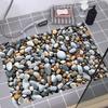 3D галька ванная комната кухня коридор нескользящая наклейка на пол наклейка домашний декор