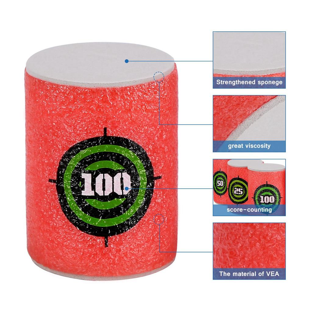 Kids 6/30Pcs Soft EVA Target Gun Shooting Game Children Garden Target Toy