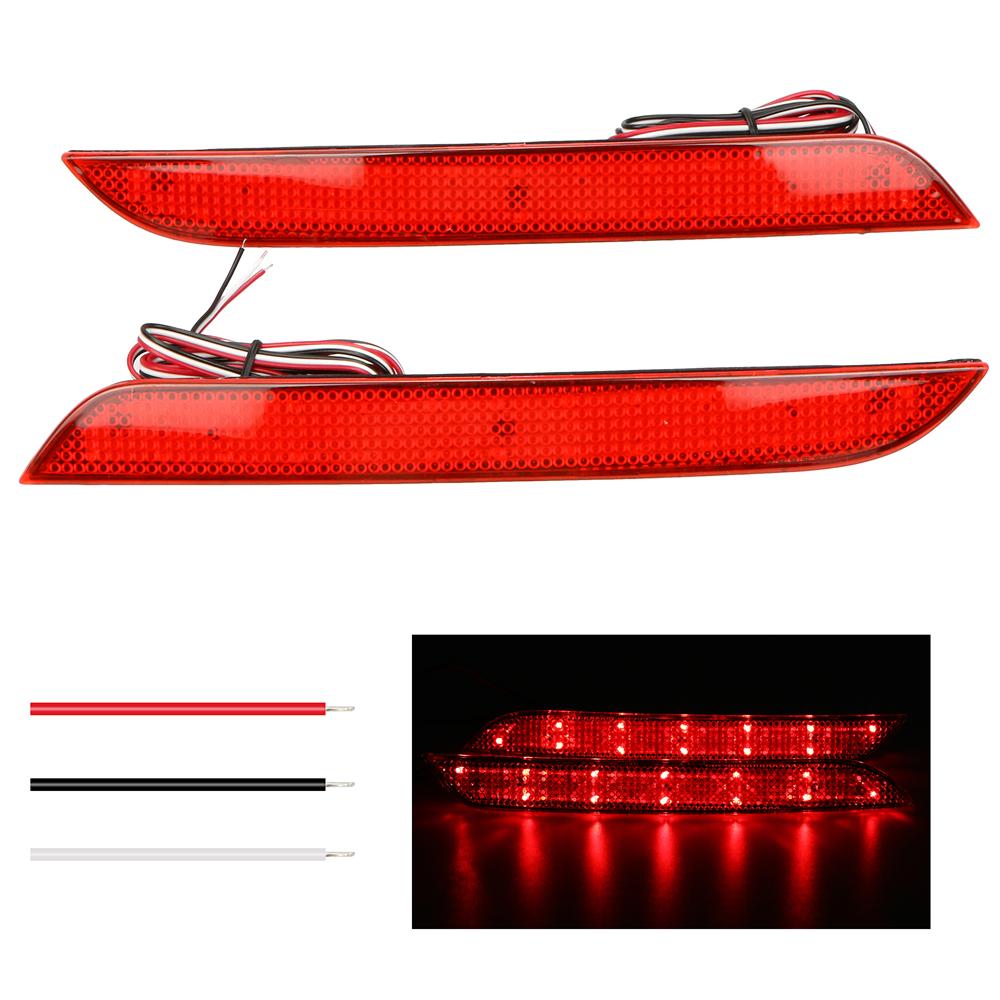 Car LED Rear Bumper Reflector Brake Lights Canbus Tail Stop Lamps for BMW F10 F11 F18 2009-2014