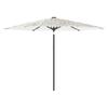 Vidaxl Parasol Ogrodowy Na Stalowym Słupku, Biały, 288X288X225 Cm