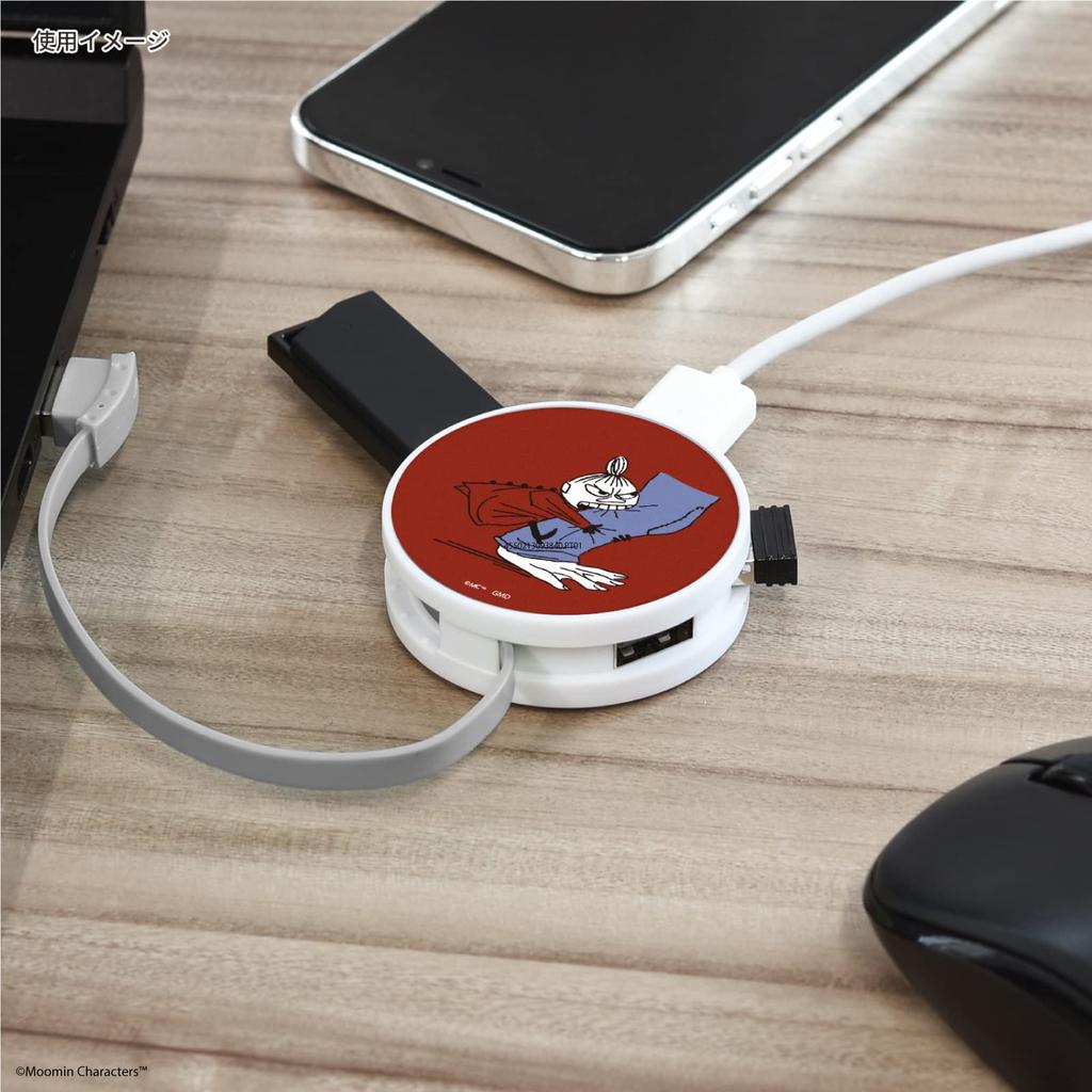 Gourmandies Муми-тролль Круглый USB-хаб Малышка Мю MMN-128B