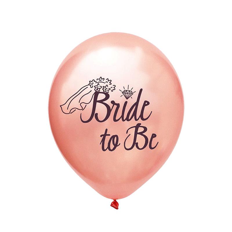 15 Brides To Be Decorated For A Rose Gold Confetti Balloon Combo Bachelorette Wedding Party