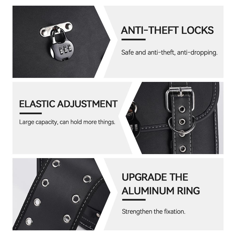 1 комплект мотоциклетных седельных сумок большой вместимости для хранения инструментов для Harley Sportster Honda/Yamaha/Suzuki мотоциклетные боковые сумки