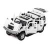 1/24 Scale Hummer H2 Off Road Armored Car Alloy Model Diecast Toys with Sound Light Toy Car Collectible for Boys Birthday Gifts