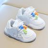 Children's sports shoes 2025 spring and autumn new boys' little white shoes cartoon girls' casual board shoes soft sole baby shoes single