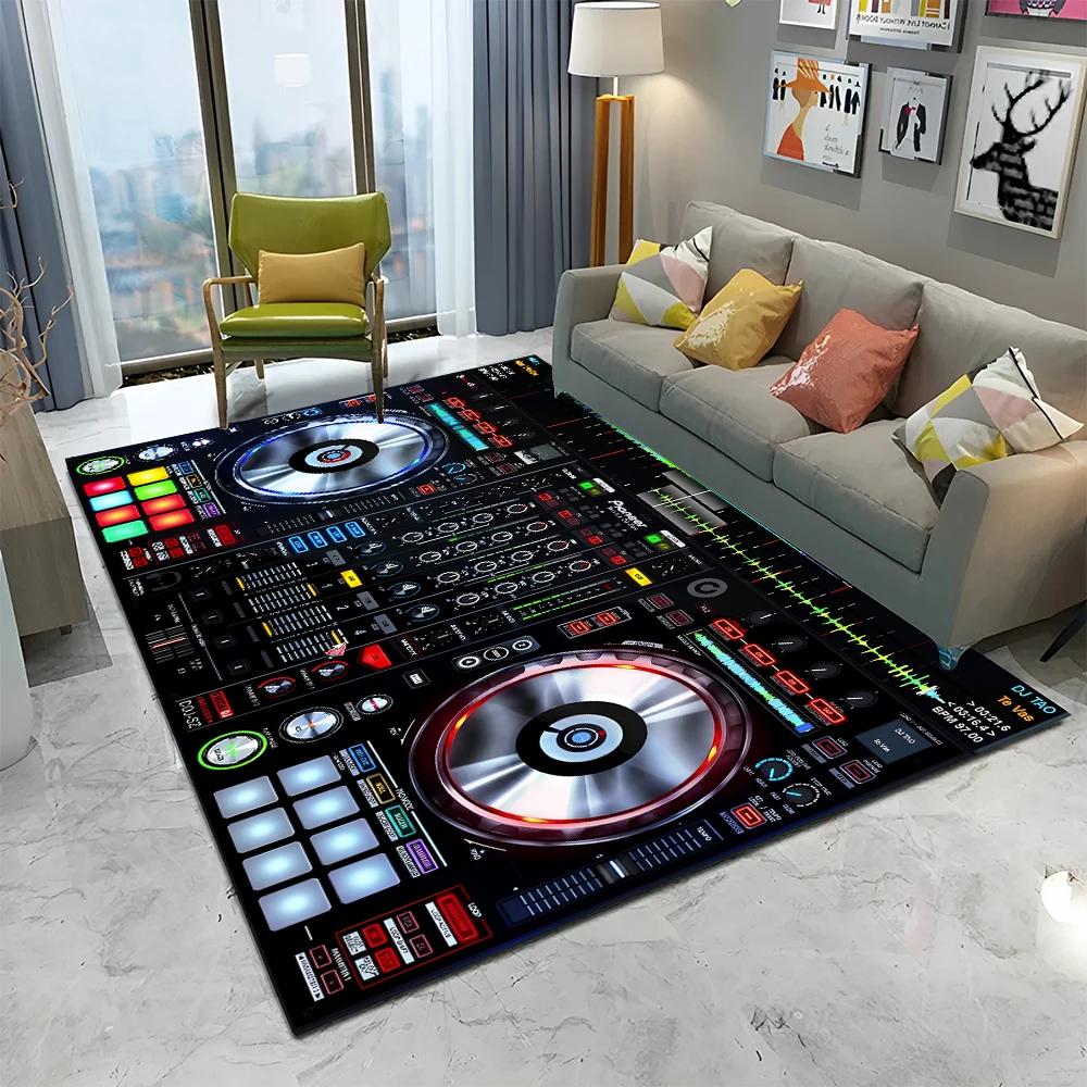 3D DJ Music Screen Keyboard Cartoon Carpet Mat для дома, гостиной, спальни, дивана, коврика для двери, коврика для детской зоны, нескользящий коврик для пола