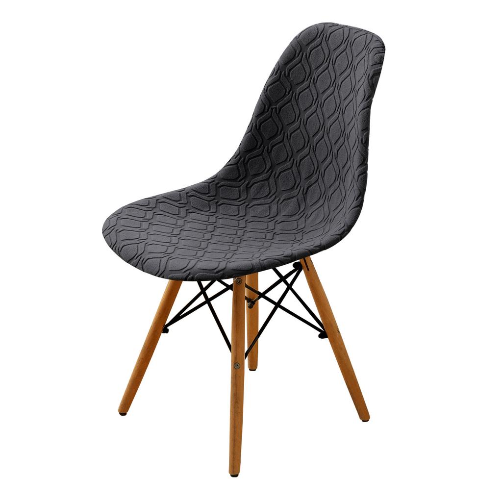 Маленький круглый жаккардовый чехол для стула Eames Shell в скандинавском стиле, современный минималистский чехол для обеденного стула