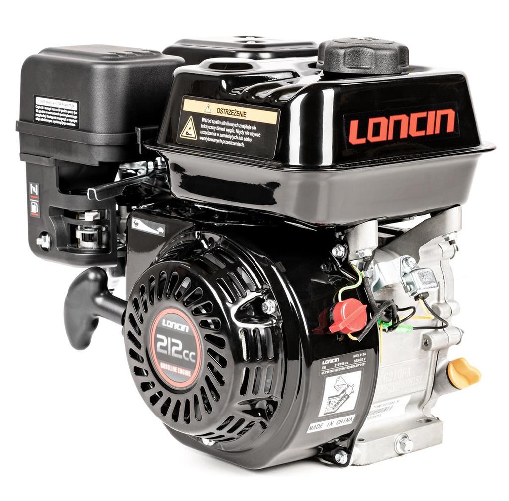 Loncin G210Fa-A Двигатель с горизонтальным валом 20 мм / 52 мм G210Fa-A