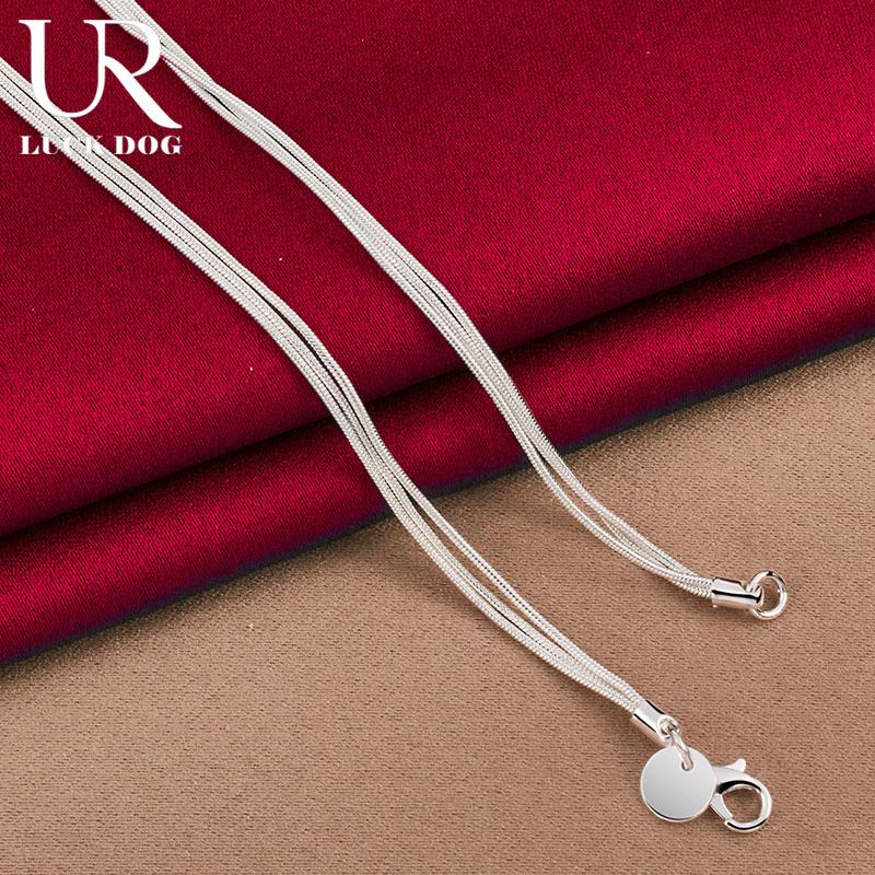 Ожерелье из трех роз в виде змеи из стерлингового серебра 925 пробы, модные свадебные украшения