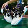 High-top Basketball Shoes Lightweight and Breathable Sports Shoes Student Platform Color Matching Men's Shoes Trendy Basketball Shoes