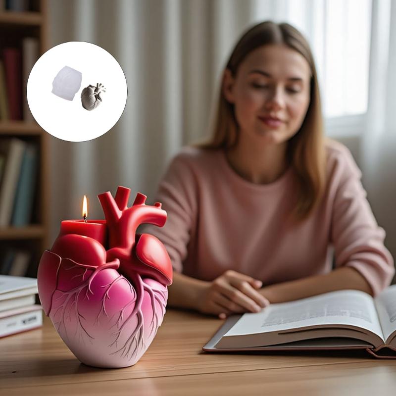 Силиконовые формы в форме сердца, подходящие для изделий из смолы, рельефный кашпо, изготовление ювелирных изделий, многоцелевое праздничное украшение