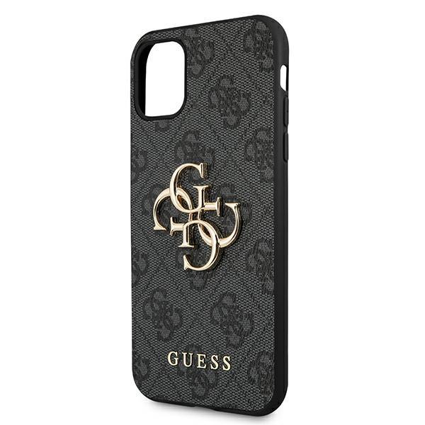 Guess Guhcn614Gmggr Iphone 11 6,1/ Xr Szary/Grey Hardcase 4G Duże Metalowe Logo