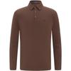 Мужская однотонная рубашка EMZ с длинным рукавом в стиле business casual