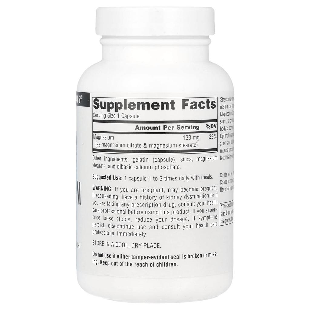 Magnesium Citrate, 133Mg, 90 Capsules