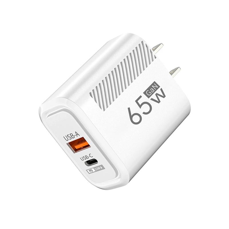 Зарядное устройство USB PD 65 Вт, вилка Type-C, быстрая зарядка телефона, GaN адаптер для зарядки, EU/US для iPhone 16 15 Pro Max, аксессуары для телефонов Samsung