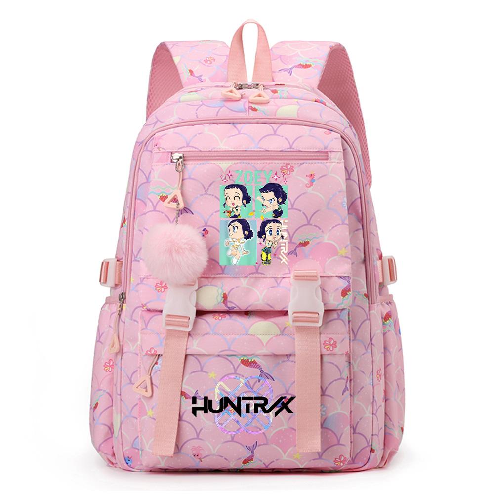 Anime K-Pop Demon Hunters Printed Backpack Large Capacity Bookbag Student Boy Girl Schoolbag Outdoor Large Capacity Waterproof Laptop Travel Bag