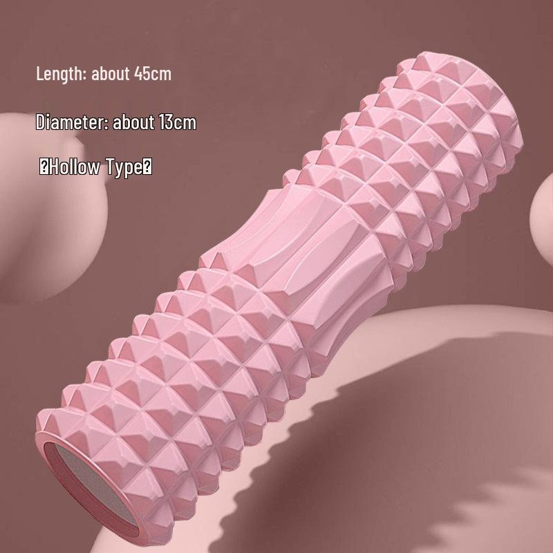 Crescent High-Intensity Foam Roller: Slimming Leg & Calf Massager with Hollow Wolf Tooth Design