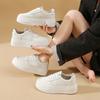 Showing feet, small thick-soled white shoes, women's thick-soled heightening women's shoes 2025 new popular spring and autumn versatile casual spo
