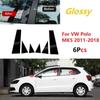 6pcs Car Window Pillar Posts Trim Cover Fit for Volkswagen Polo Mk5 (6R/6C/61)5-Door Hatchback 2011-2018 Car Stickers