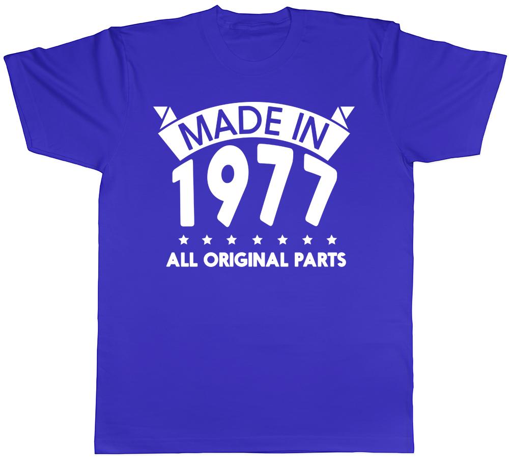 Made in 1977 All Original Parts Birthday Unisexs Short Sleeve TShirt