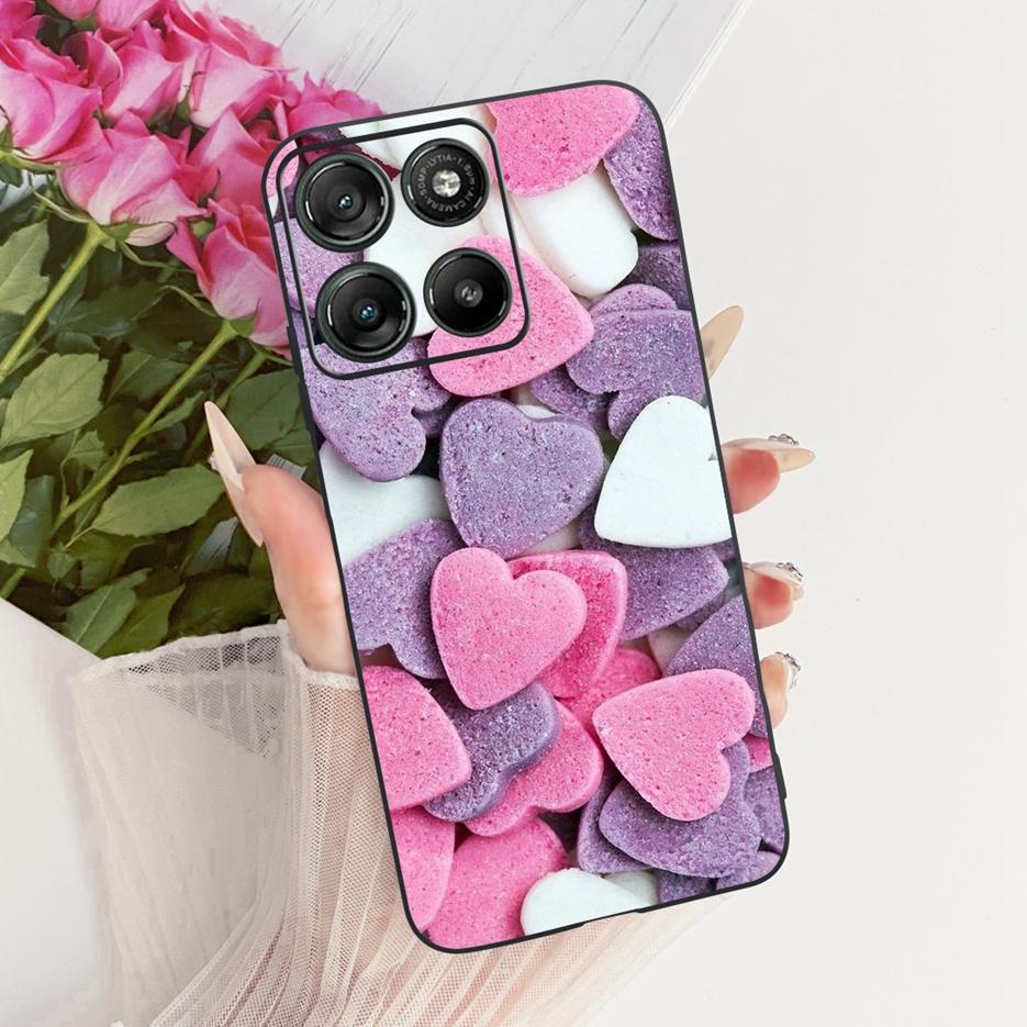 For Motorola Moto G67 Case XT2621-4 Cute Cat Peacock Painted Cover Soft TPU Phone Case For Motorola Moto G77 G 67 MotoG77 Fundas