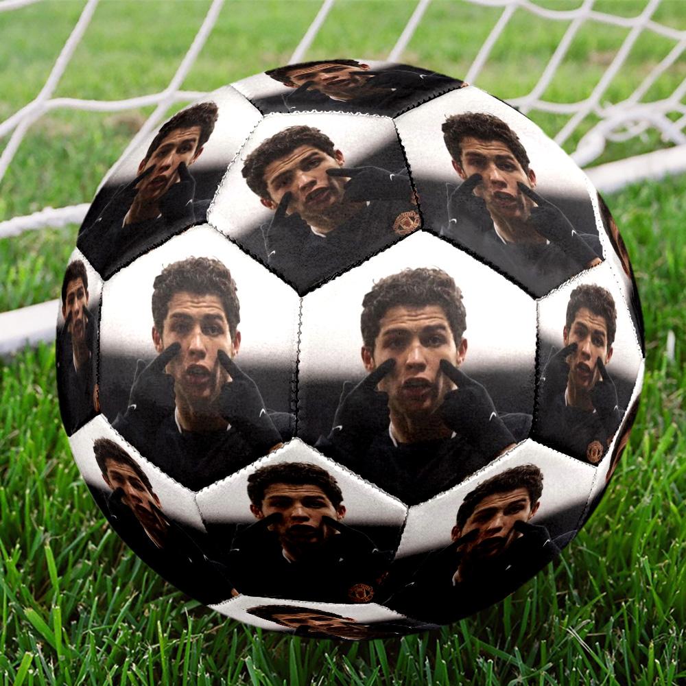 Cristiano Ronaldo Size 5 Soccer Football Machine Sewn Indoor/Outdoor Universal Football Surprise Collection Gift