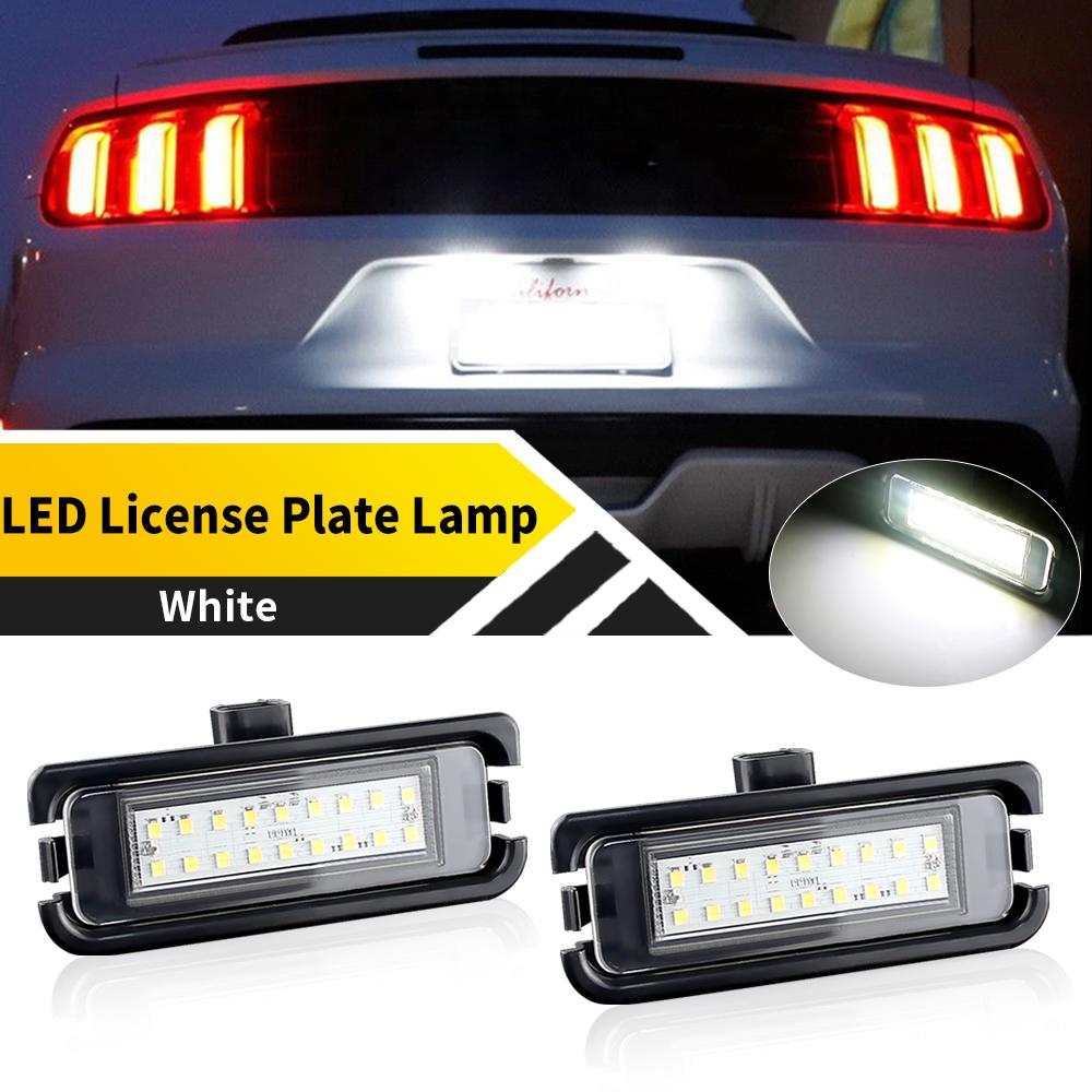 2 шт. Белый фонарь номерного знака для Ford Mustang 2015-2019 OEM FR3Z-13550-A FR3Z13550A Светодиодная лампа Задний фонарь номерного знака Задний фонарь