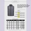 Мужской и женский жилет из графена с подогревом, из легкого утиного пуха, со стойкой