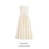 Kaslead New Women Clothes Western Style Fashion White Patchwork Tube Top Dress 3641703