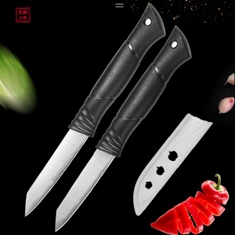 Кухонный нож из дамасской стали, нож для очистки овощей, ножи для рыбы, фруктов, нож для обвалки, нож для резки фруктов