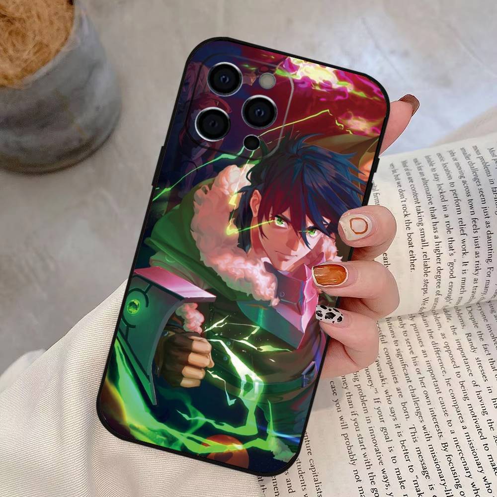 Чехол для телефона "Восхождение Героя Щита" для iPhone 17,16,15,14,13,12,11 Plus,Pro Max,XS, Мягкий Силиконовый Черный Чехол