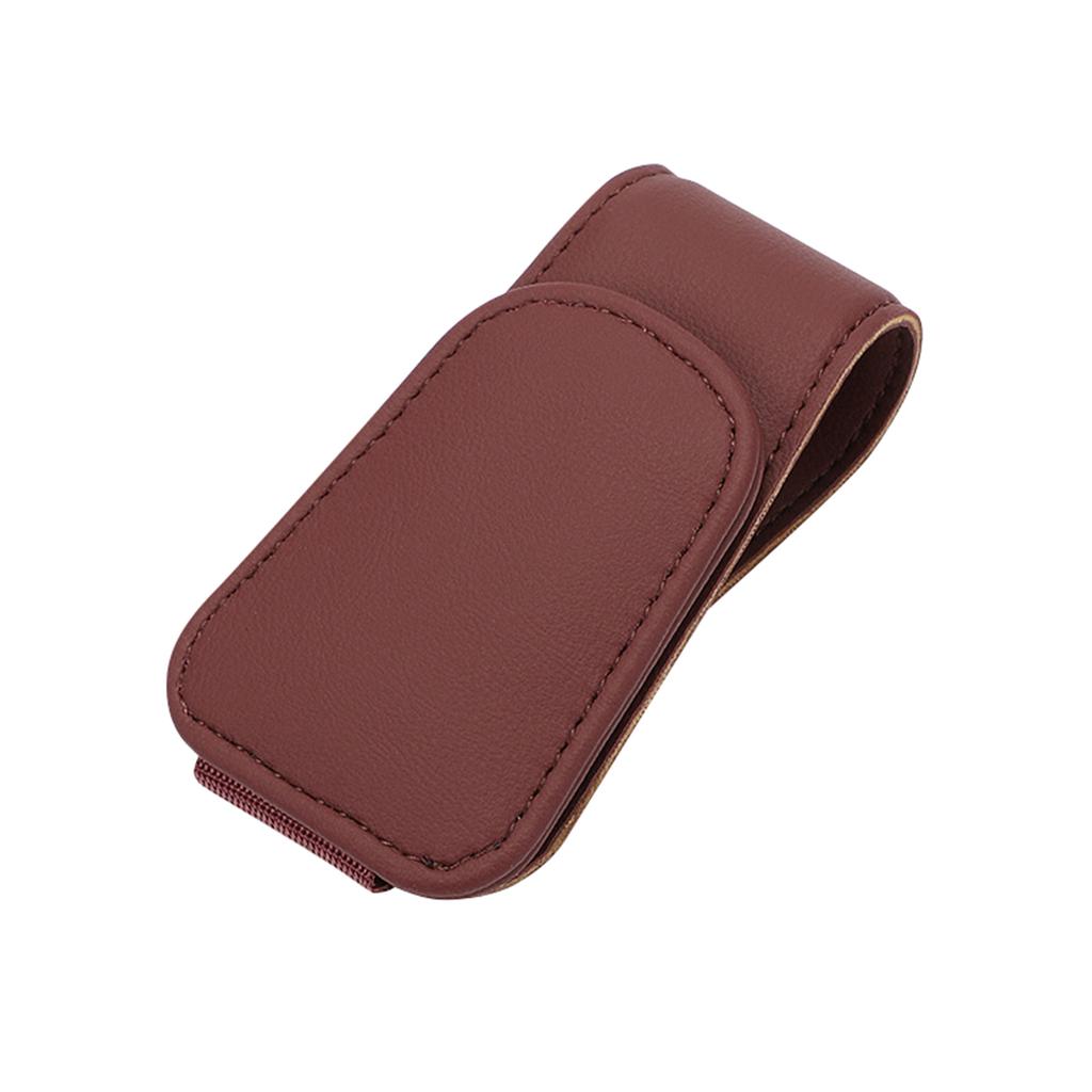 Держатели солнцезащитных очков для автомобильного солнцезащитного козырька, магнитные кожаные очки, зажим для вешалки для очков для автомобиля, зажим для визитных карточек, крепление для очков, аксессуары для автомобильного козырька